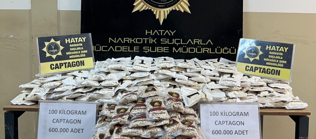 Altınözü’nde 600 bin adet uyuşturucu hap ele geçirildi!