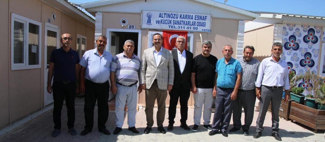 Kaymakam Şahin’den Esnaf Odası’na ziyaret