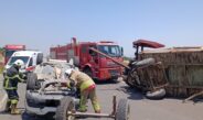Traktörle çarpışan otomobildeki 2 kişi yaralandı