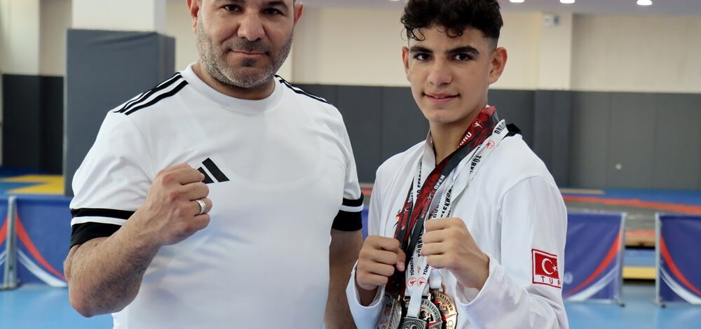 Tekvandoda şampiyon sporcular yetiştiren antrenör, şimdi de oğlunu Avrupa Şampiyonası’na hazırlıyor